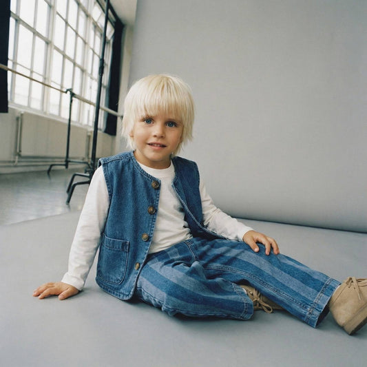 La'ciel Paris Unisex Çocuk 2'li Denim Takım