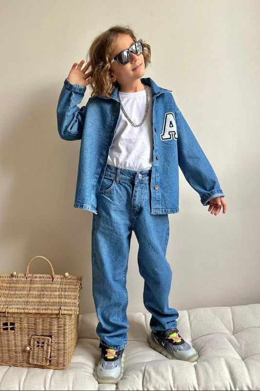 Erkek Çocuk 3'lü Kot Takım